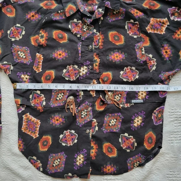 Rough Riders Vintage Style Western Button up Shirt - Picture 7 of 11